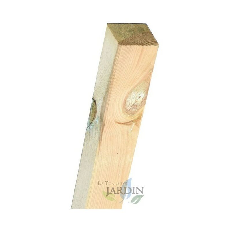 foto del prodotto palo quadrato in legno 9 x 9 cm, alto 80 cm