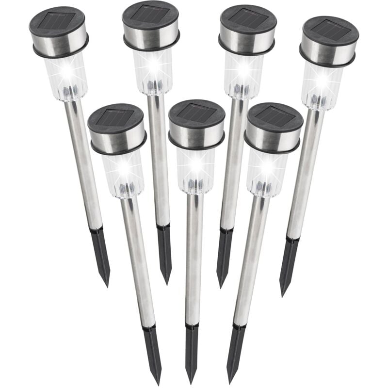 foto del prodotto palo solare in acciaio inox 7 pz h.36cm