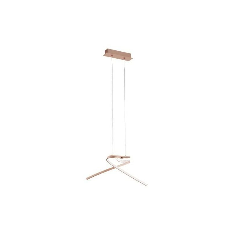 foto del prodotto palozza lampada a sospensione a led in metallo oro rosa 2 profili 19w 97362 eglo