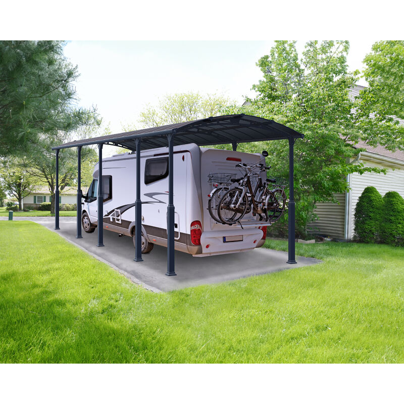 foto del prodotto palram canopia alpine alto rv carport in alluminio 3.6 x 11 x 3.5 m