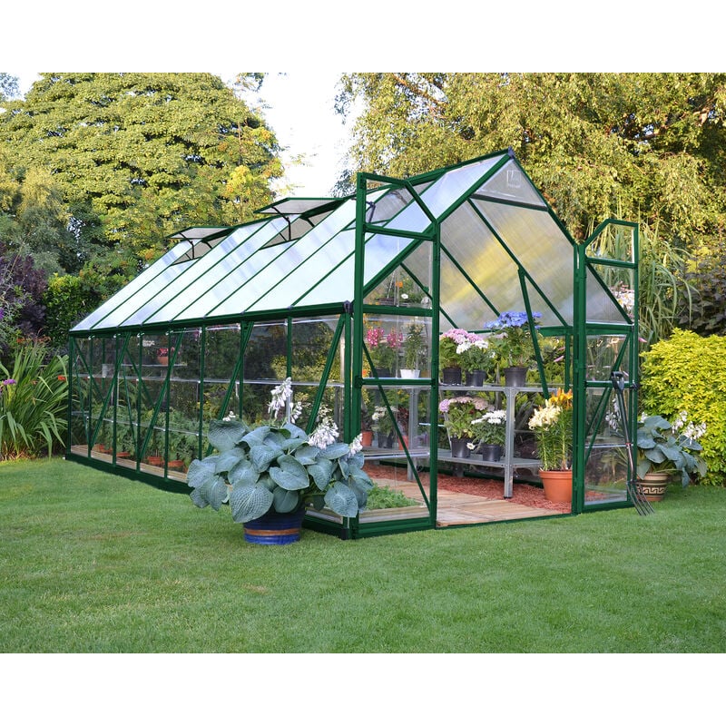 foto del prodotto palram canopia canopia balance ibrida serra da giardino in policarbonato 487x244x229 cm verde