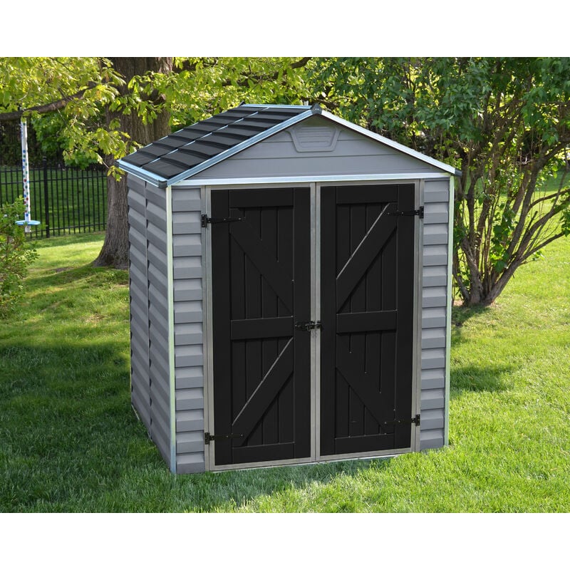 foto del prodotto palram canopia skylight casetta da giardino in policarbonato 154x185x217 cm grigio deco