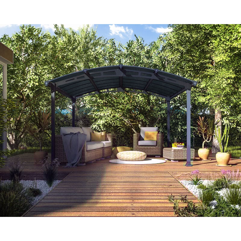 foto del prodotto palram canopia tucson gazebo in alluminio 3.6x4.4 m