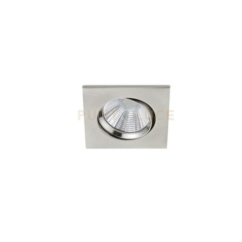 foto del prodotto pamir faretto da incasso led 5,5w 345lm, 3000k quadrato orientabile acciaio ip23 8,5x8,5cm