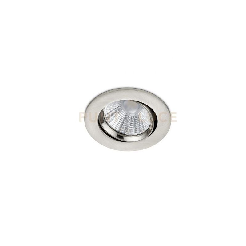 foto del prodotto pamir faretto da incasso led 5,5w 345lm, 3000k rotondo orientabile acciaio ip23 d.8,5cm