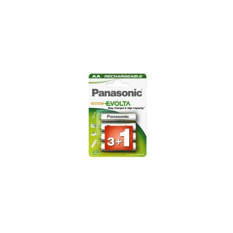 foto del prodotto panasonic 4 pile stilo ricaricabili 1900mah evolta
