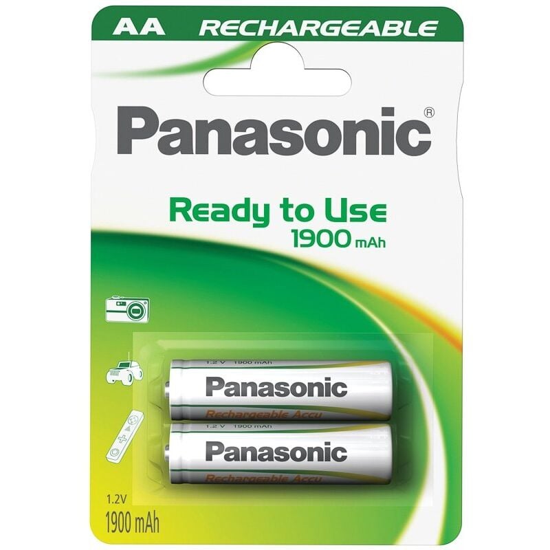 foto del prodotto panasonic batterie ricaricabili ni mh stilo aa 1,2v 1900mah ready to use 2