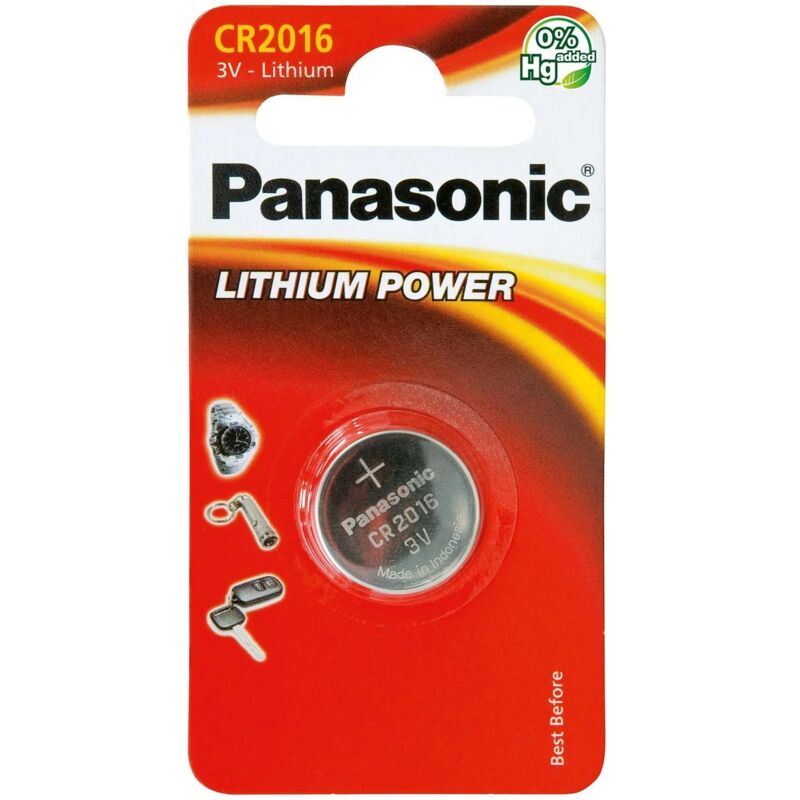 foto del prodotto panasonic blister 1 pila litio 3v cr 2016el 1b 3 v