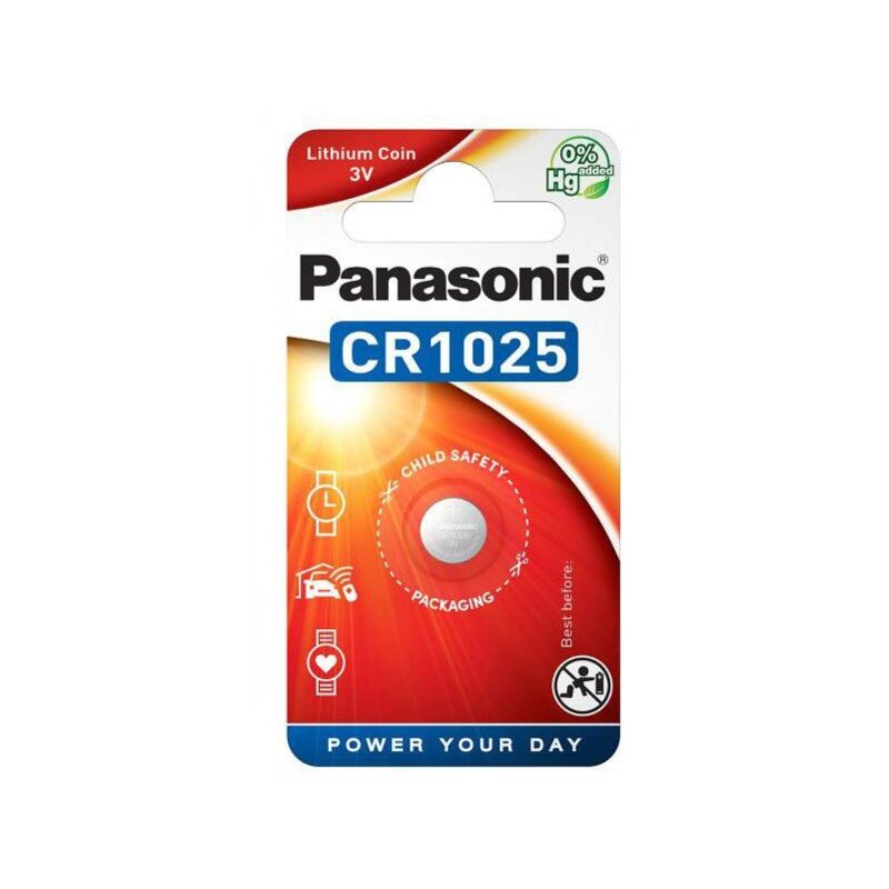 foto del prodotto panasonic blister da 1 pila a bottone al litio 3v cr1025, dl1025