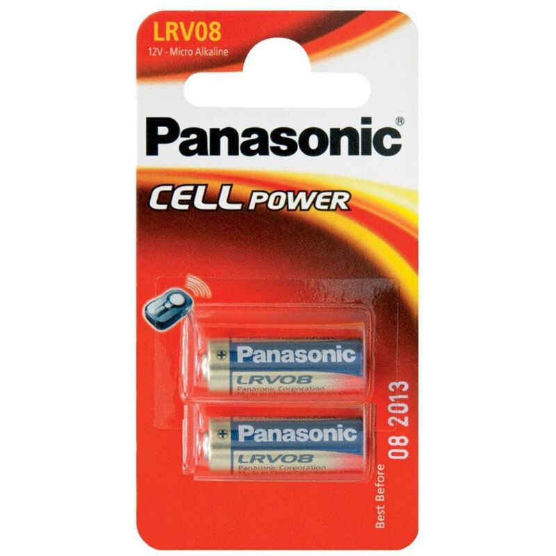 foto del prodotto panasonic blister da 2 pile alcaline 12v mn21, ms21, 23a, lrv08