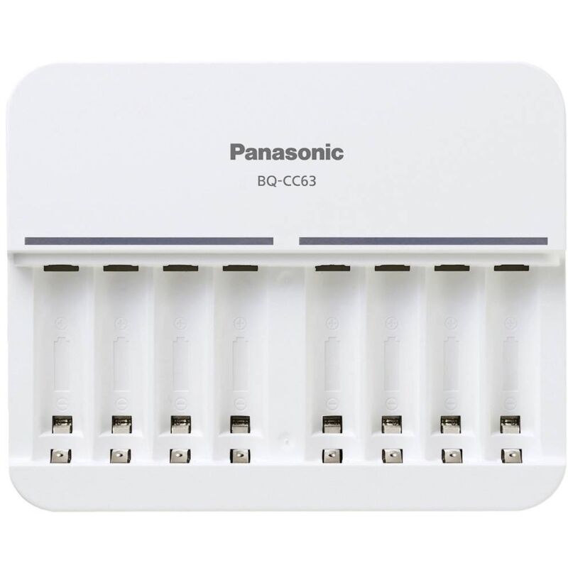 foto del prodotto panasonic - bq-cc63e caricabatterie universale nimh ministilo aaa , stilo aa