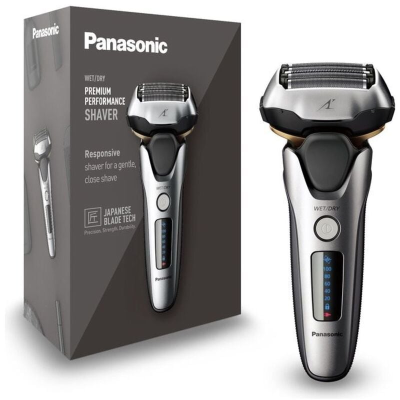 foto del prodotto panasonic - es-lv69 rasoio trimmer nero, argento