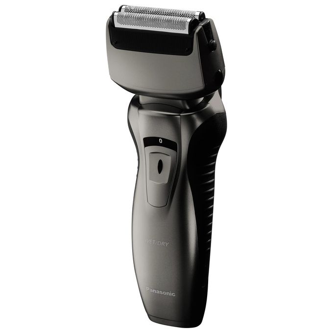 foto del prodotto panasonic es-rw33-h503 rasoio uomo wetanddry a 2 lame tagliabasette a scomparsa design ergonomico ricaricabile grigio scuro