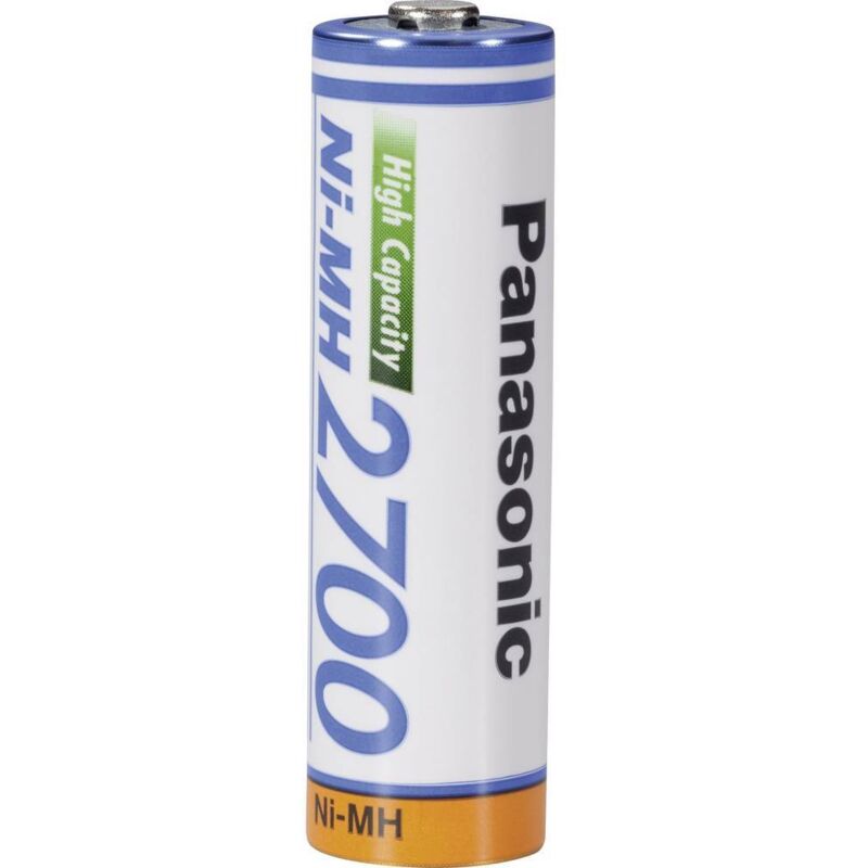 foto del prodotto panasonic hr 3u batteria ricaricabile stilo aa nimh 2700 mah 1.2 v 1 pz.