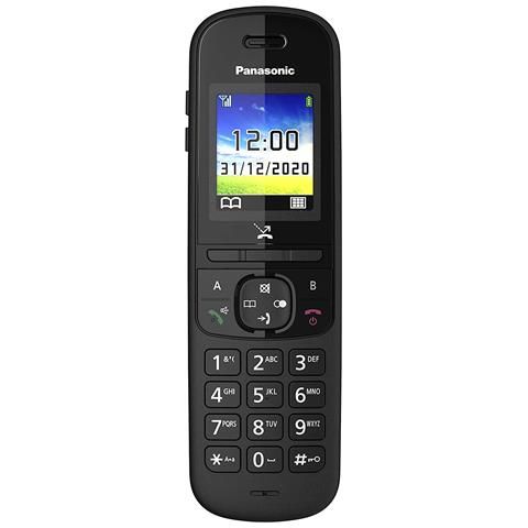 foto del prodotto panasonic kx tgh710 telefono dect nero identificatore di chiamata
