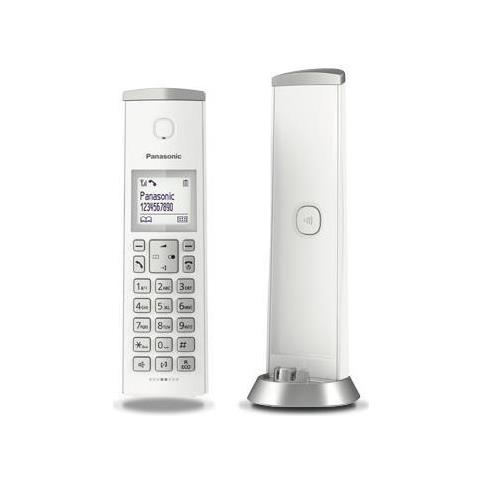 foto del prodotto panasonic kx tgk220 telefono dect bianco identificatore di chiamata