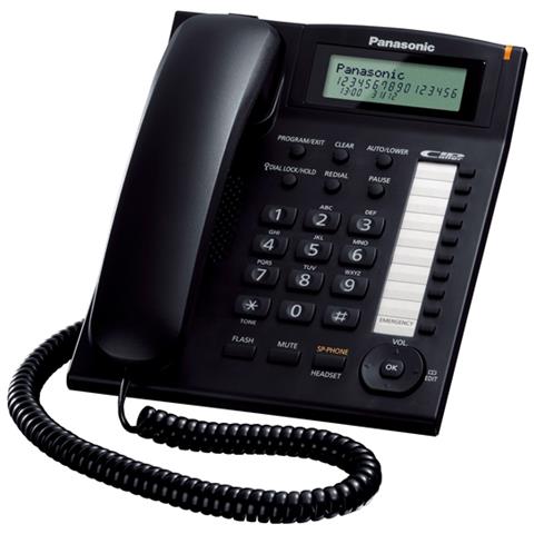 foto del prodotto panasonic kx ts880exb telefono telefono analogico nero identificatore di chiamata