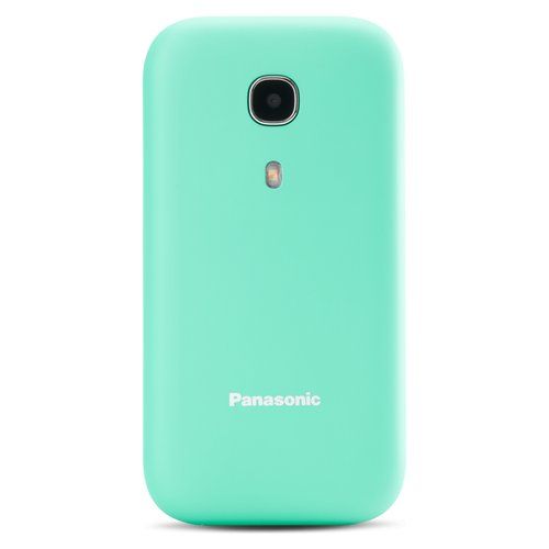 foto del prodotto panasonic kx tu400exc tiffany green easy phone clamshell 2.4