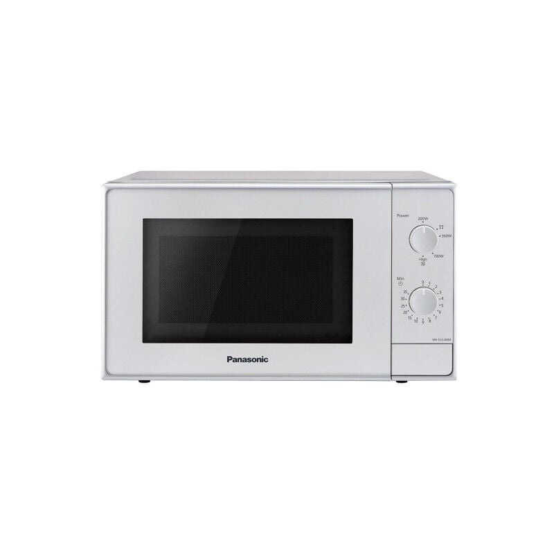 foto del prodotto panasonic microonde nn e22jmmepg 800w 20l grigio solo microonde superficie piana