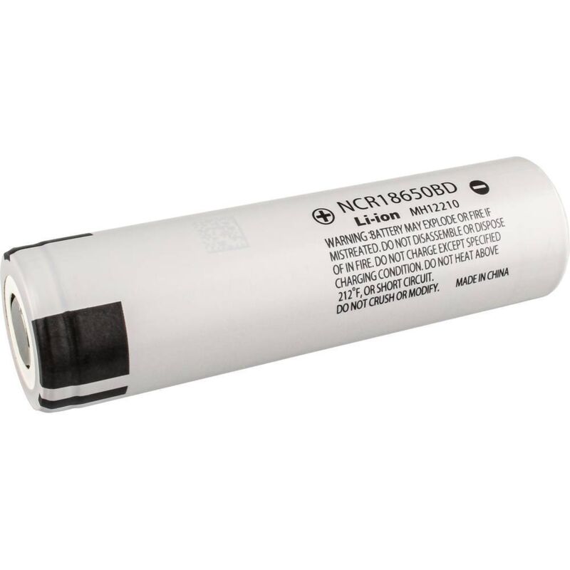 foto del prodotto panasonic ncr18650bd batteria ricaricabile speciale 18650 flat top li ion 3.6 v 3200 mah