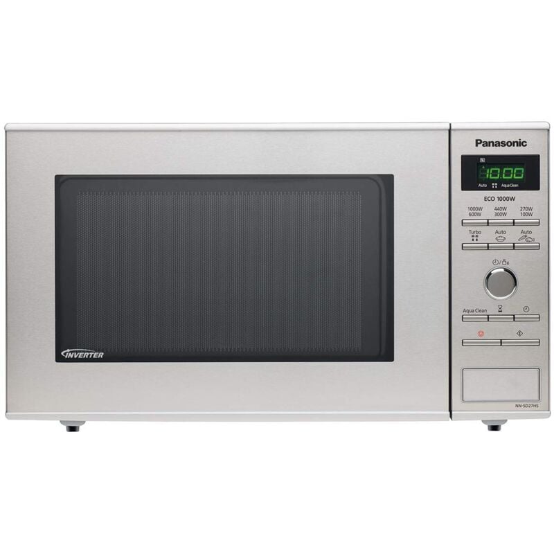 foto del prodotto panasonic nn sd27hsgtg forno a microonde con piatto girevole in vetro, 23 l, 1000 w, 10 programmi automatici, scongelamento automatico, 6 livelli