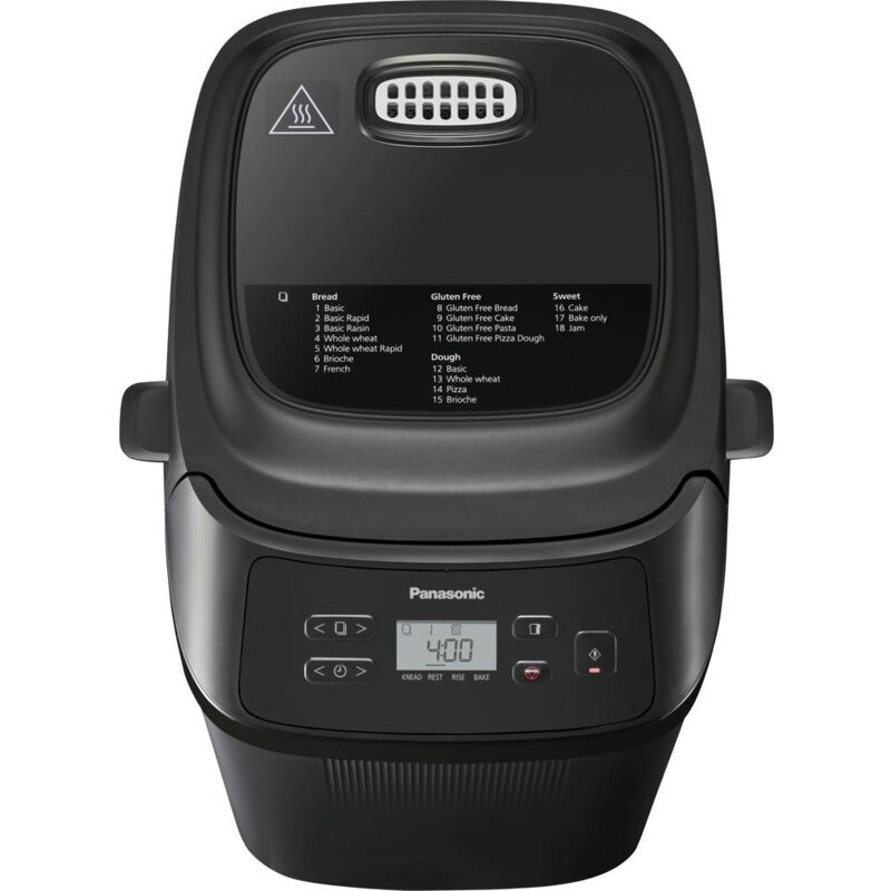 foto del prodotto panasonic sd pn100 mini macchina per il pane funzione timer, 18 programmi automatici 400 g nero
