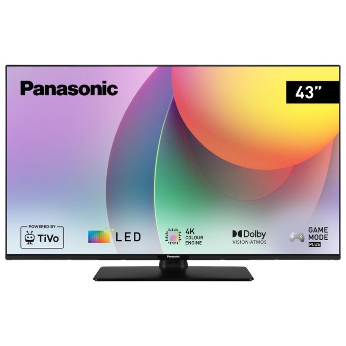 foto del prodotto panasonic tb 43w60aez serie w60 43 4k ultra hd led smart tv tivo colour engine 4k dolby vision e atmos game mode plus