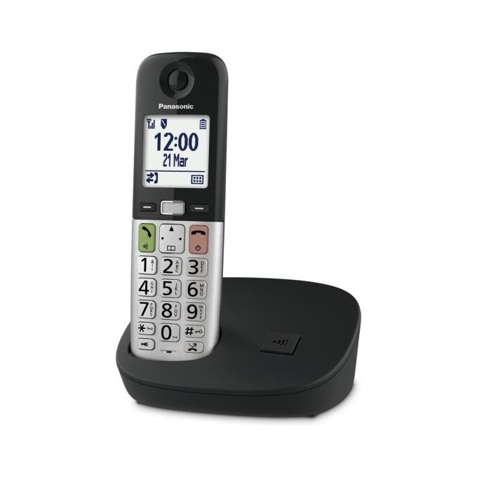 foto del prodotto panasonic telefono cordless nero-argento
