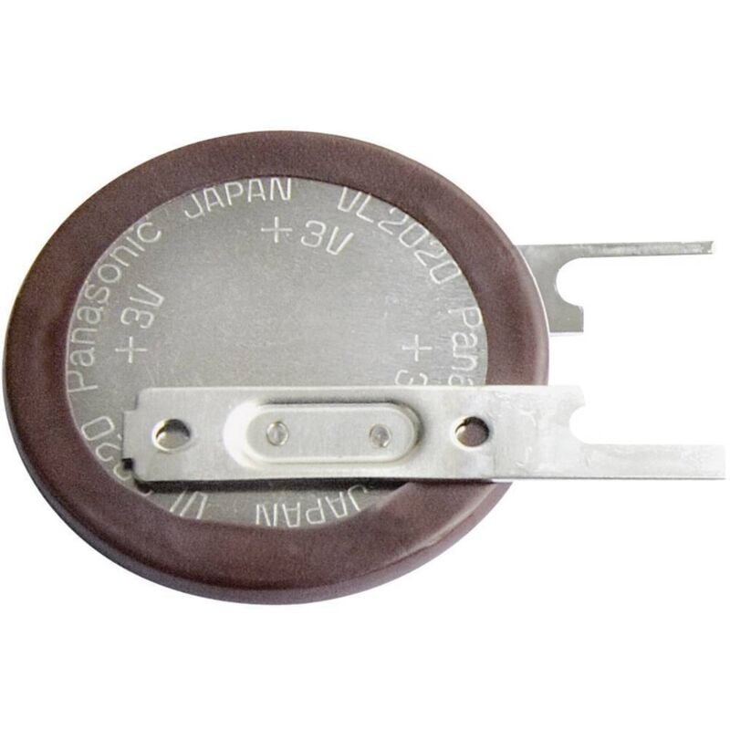 foto del prodotto panasonic - vl2020-1vce batteria ricaricabile a bottone vl 2020 litio 20 mah 3 v 1 pz.
