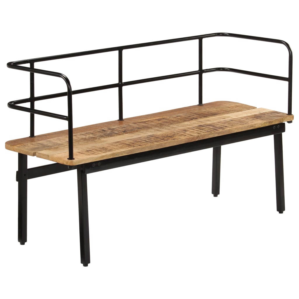 foto del prodotto panca 120x40x70 cm in legno massello di mango cod mxl 50674