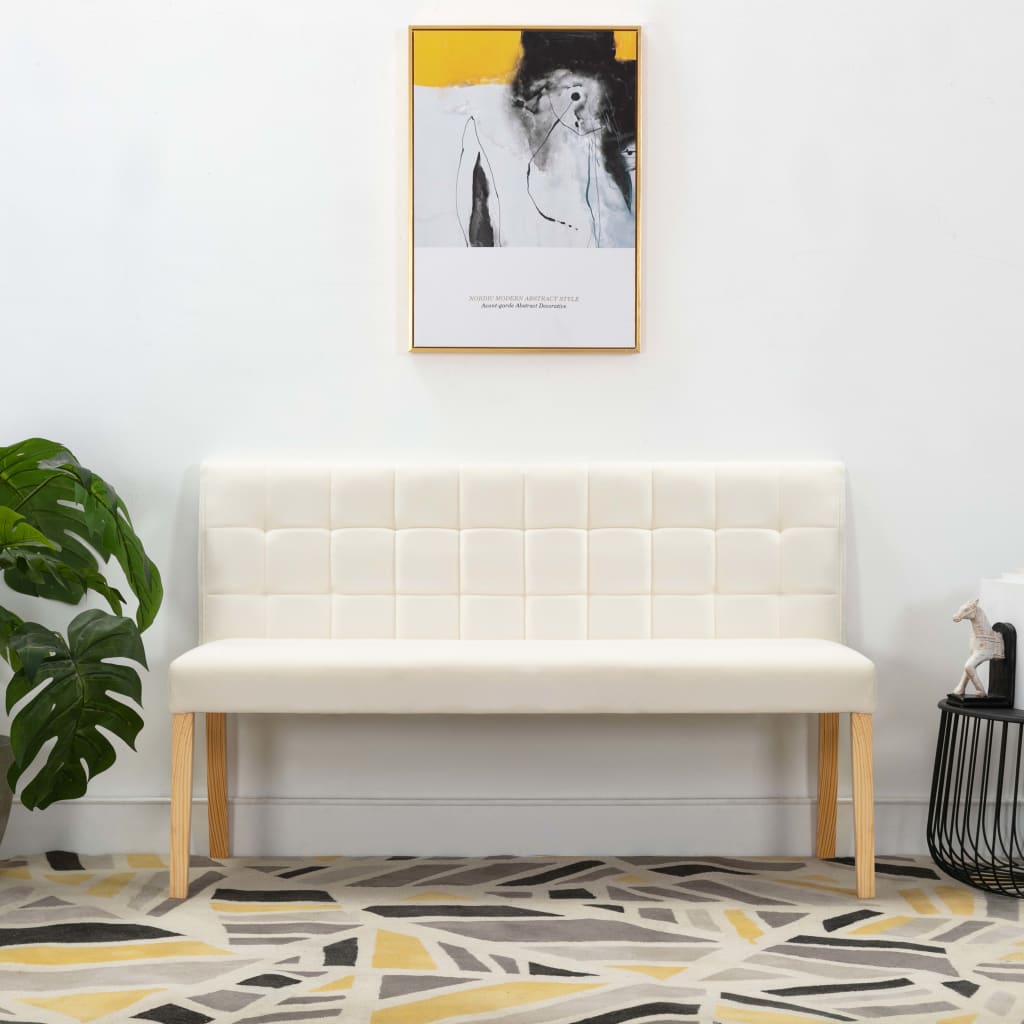 foto del prodotto panca 140 cm crema in vellutocod mxl 70509