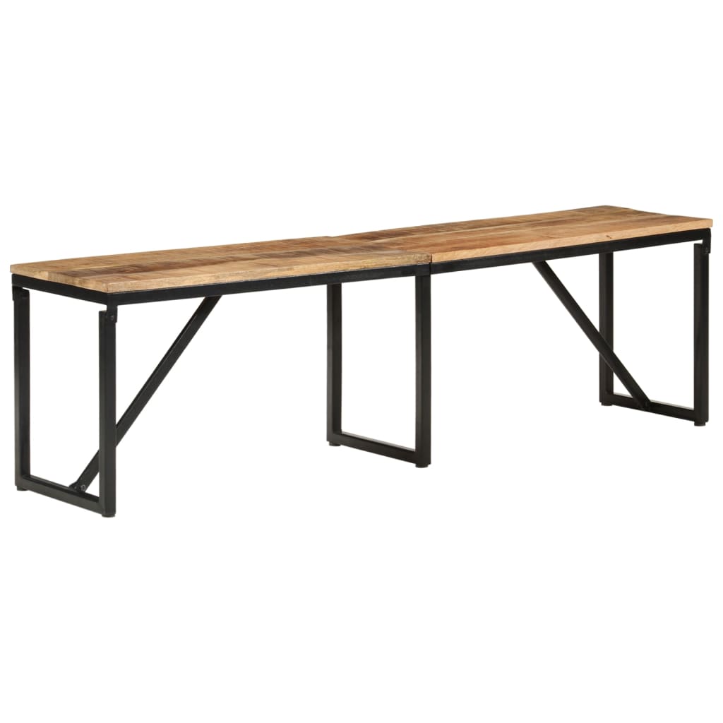 foto del prodotto panca 160x35x46 cm in legno massello di mangocod mxl 127534
