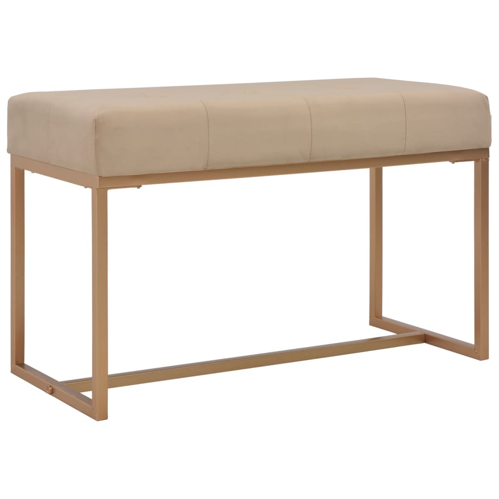 foto del prodotto panca 80 cm in velluto beige cod mxl 73390