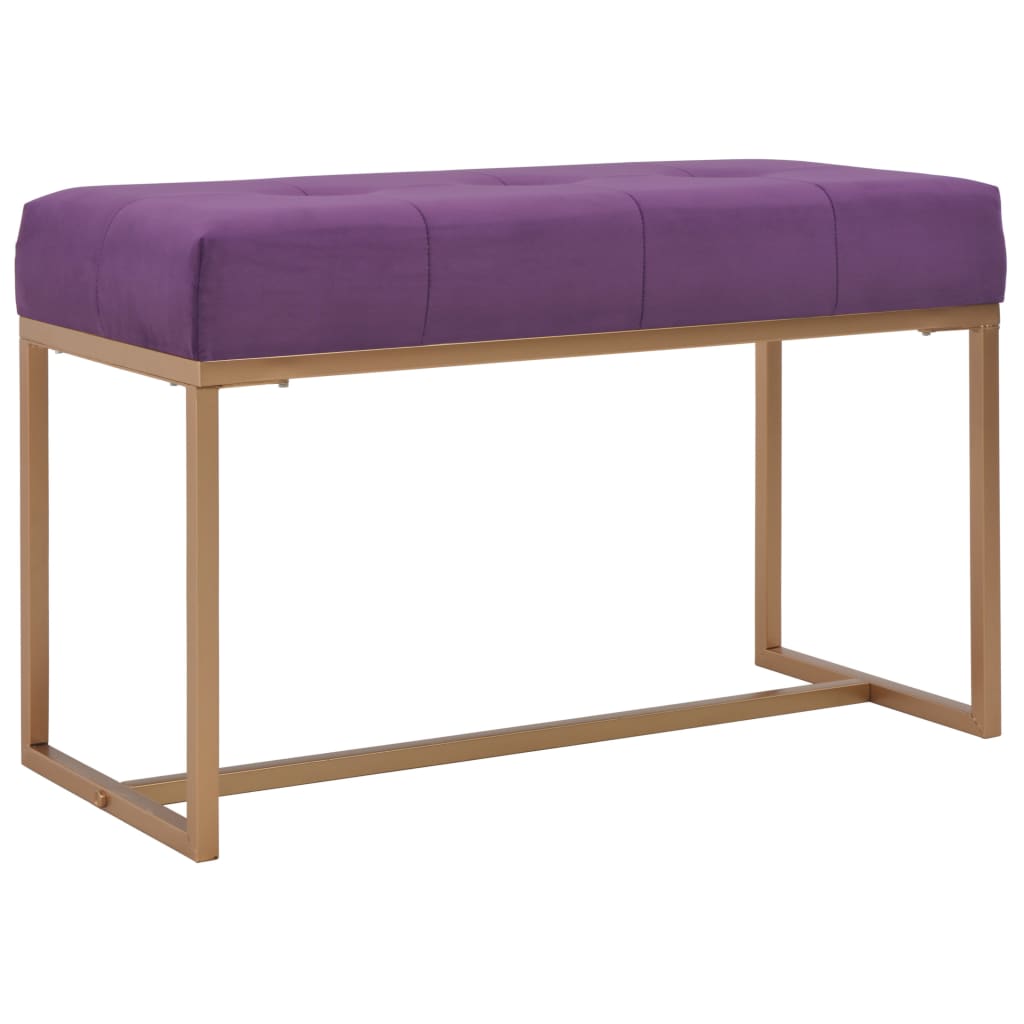 foto del prodotto panca 80 cm in velluto viola cod mxl 46122
