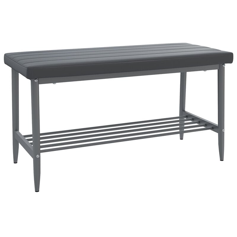 foto del prodotto panca ad angolo grand, grigio, 85 x 35 cm vicco