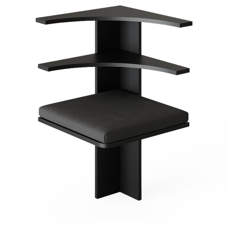 foto del prodotto panca ad angolo roman, nero, 43.5 x 43.5 cm vicco