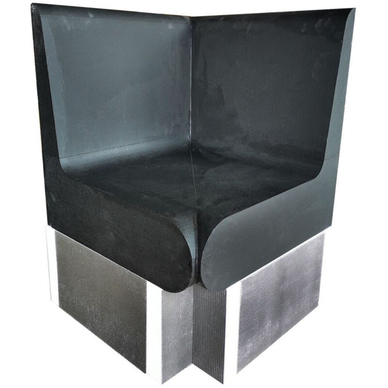 foto del prodotto panca angolare arrotondata 600 x 586 x 870 mm con schienale in xps pronta per piastrellare per bagno hammam e valstorm