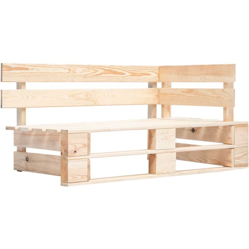 foto del prodotto panca angolare da giardino su pallet in legno - vidaxl
