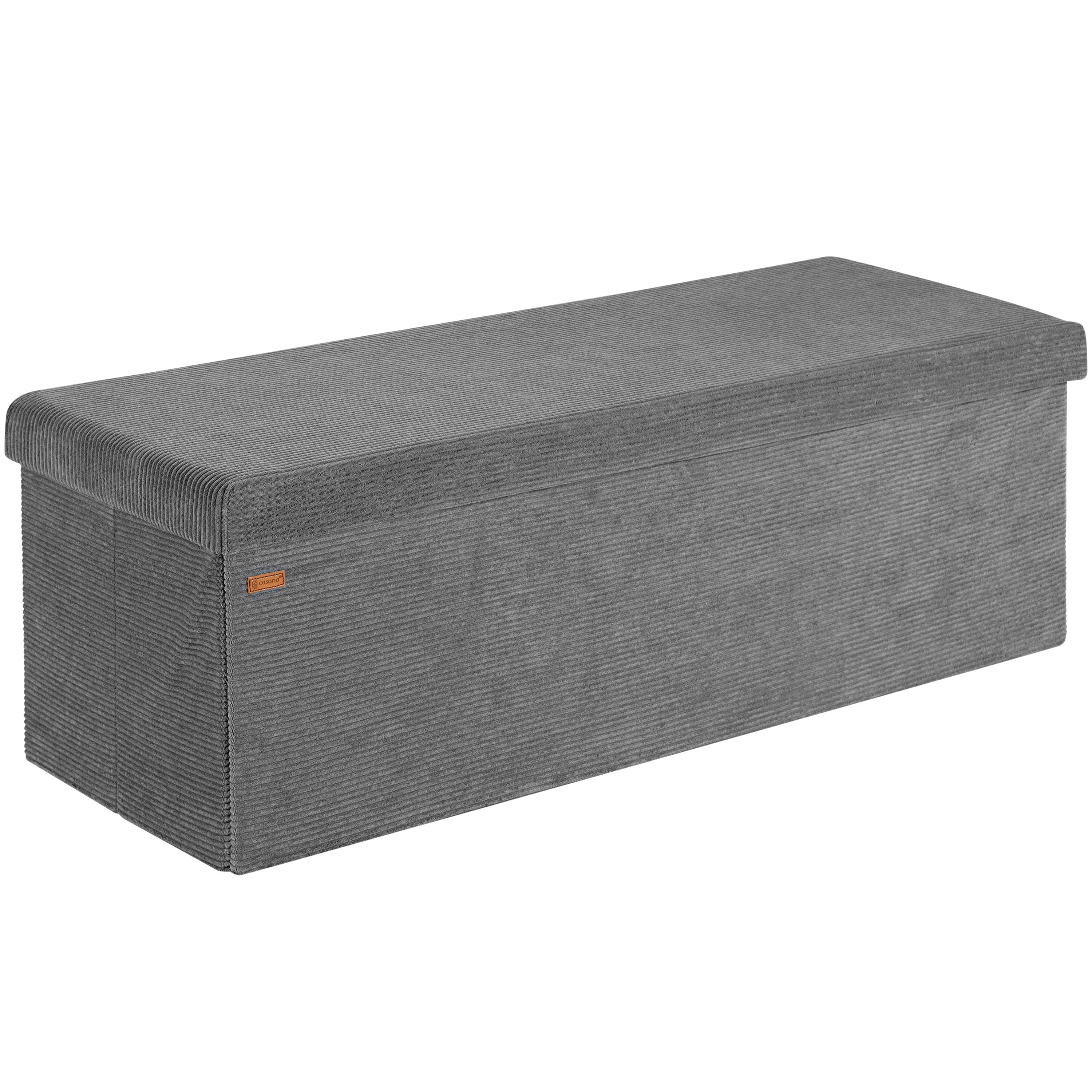foto del prodotto panca antracite in corda 114x38x38cm in mdf pieghevole