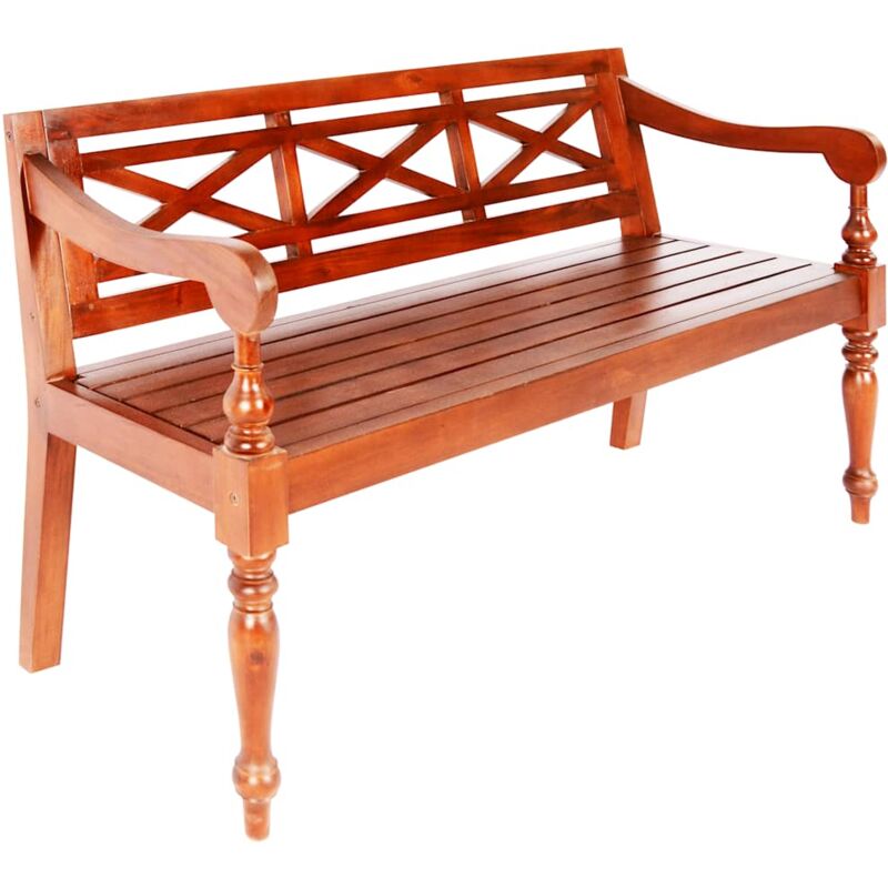 foto del prodotto panca batavia 123cm in legno design classico ed elegante disponibili vari colori colore marrone miele