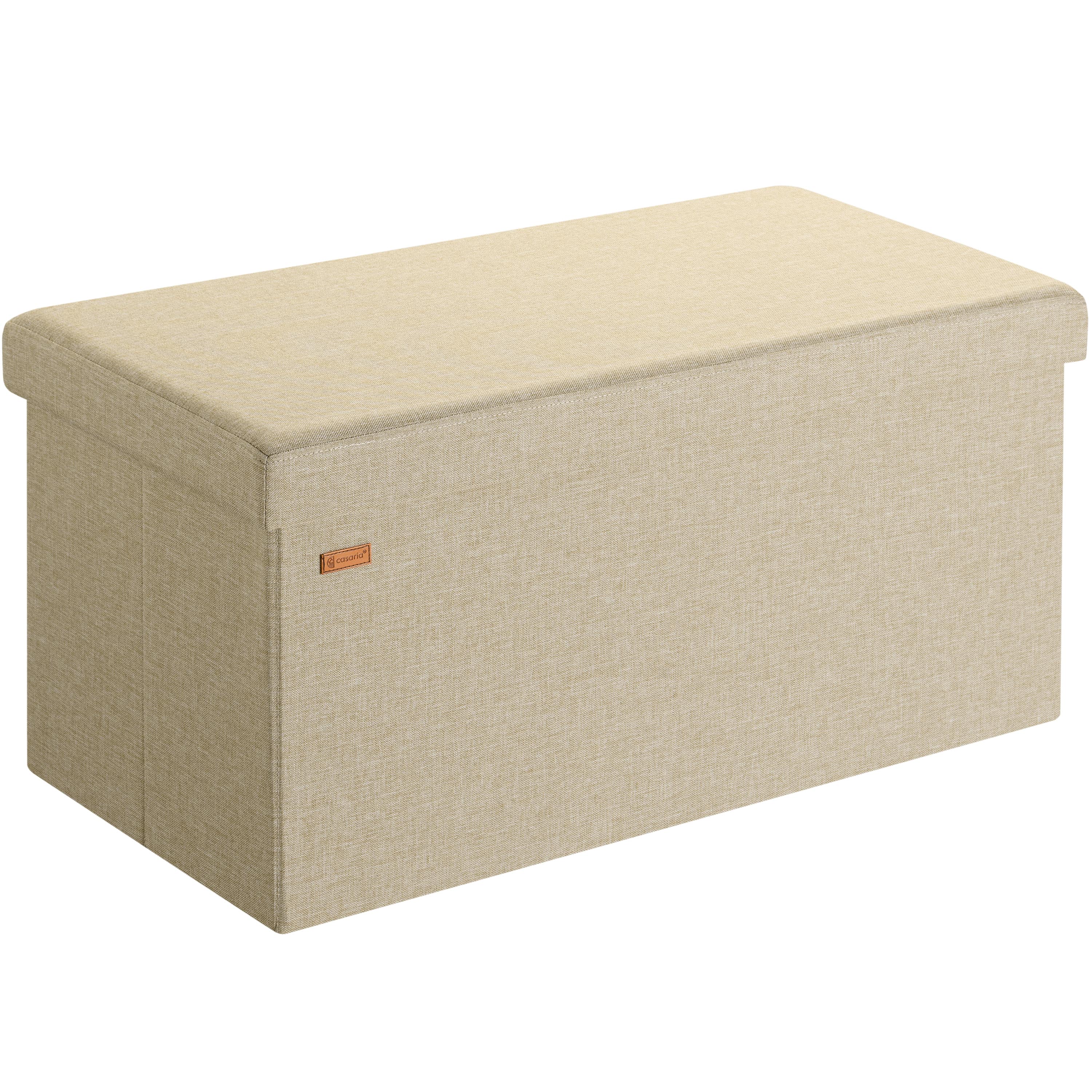 foto del prodotto panca beige 76x38x38cm mdf pieghevole