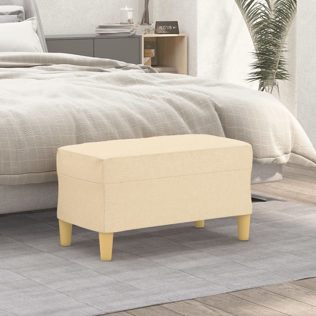 foto del prodotto panca crema 70x35x41 cm in tessuto cod mxl 60314