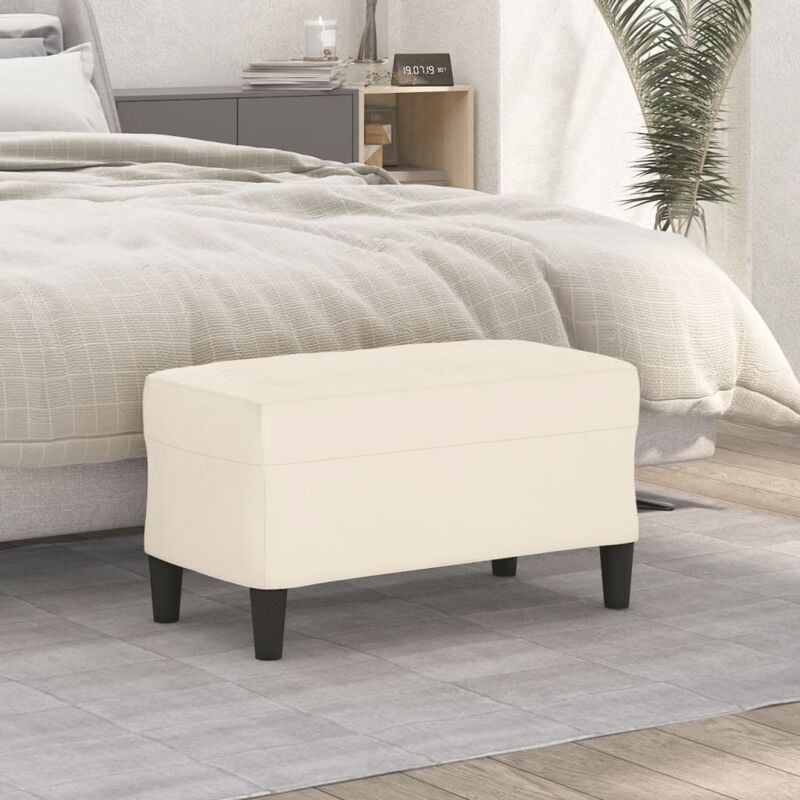 foto del prodotto panca crema 70x35x41 cm in velluto vidaxl