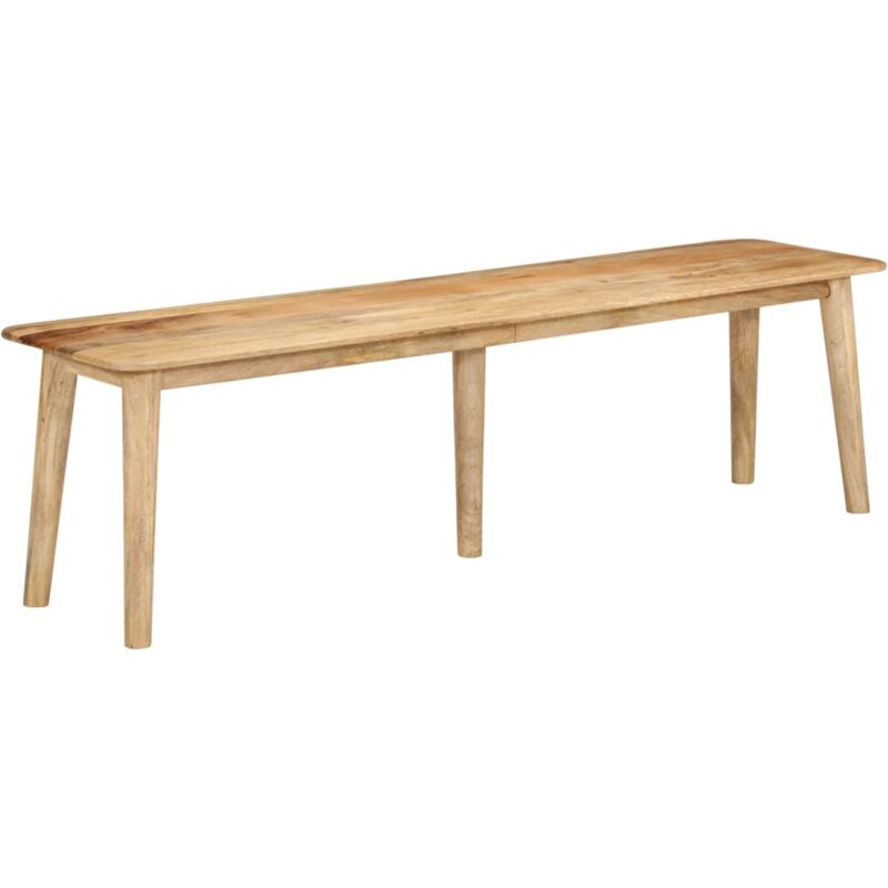 foto del prodotto panca da cucina per sala da pranzo dal design rustico 160 x 40 x 45 cm in legno massello di mango dec024999