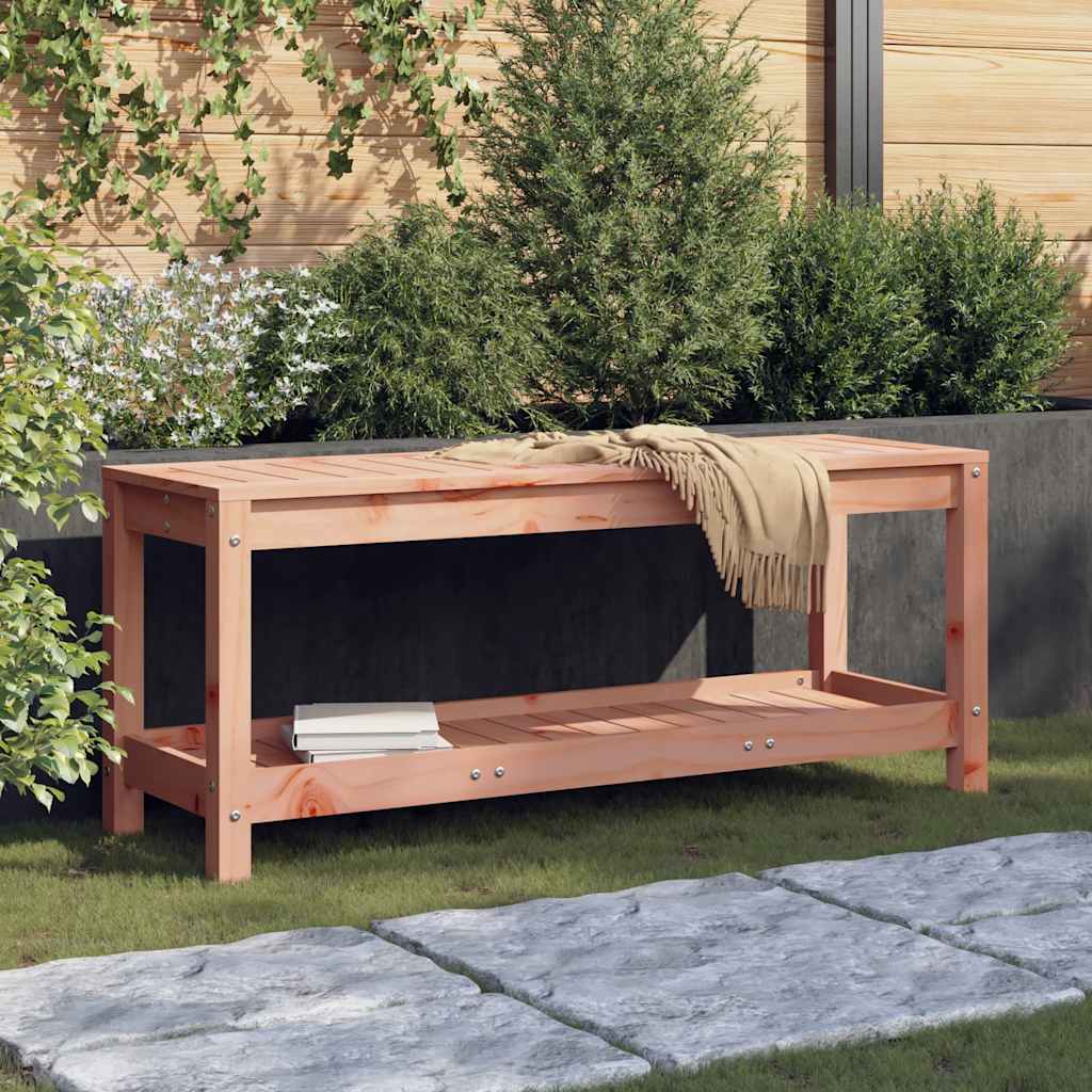 foto del prodotto panca da giardino 108x35x45 cm in legno massello di douglascod mxl 107567