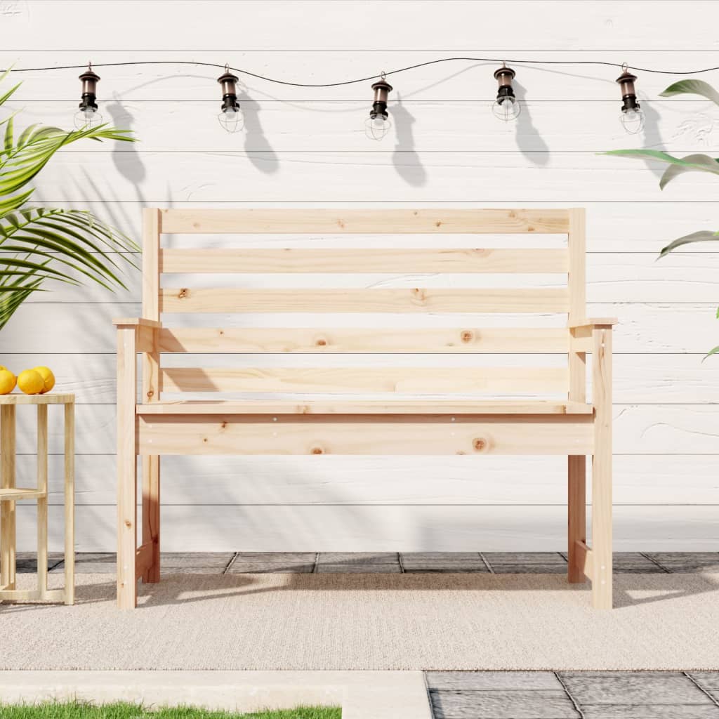foto del prodotto panca da giardino 109x48x91,5 cm in legno massello di pinocod mxl 106012
