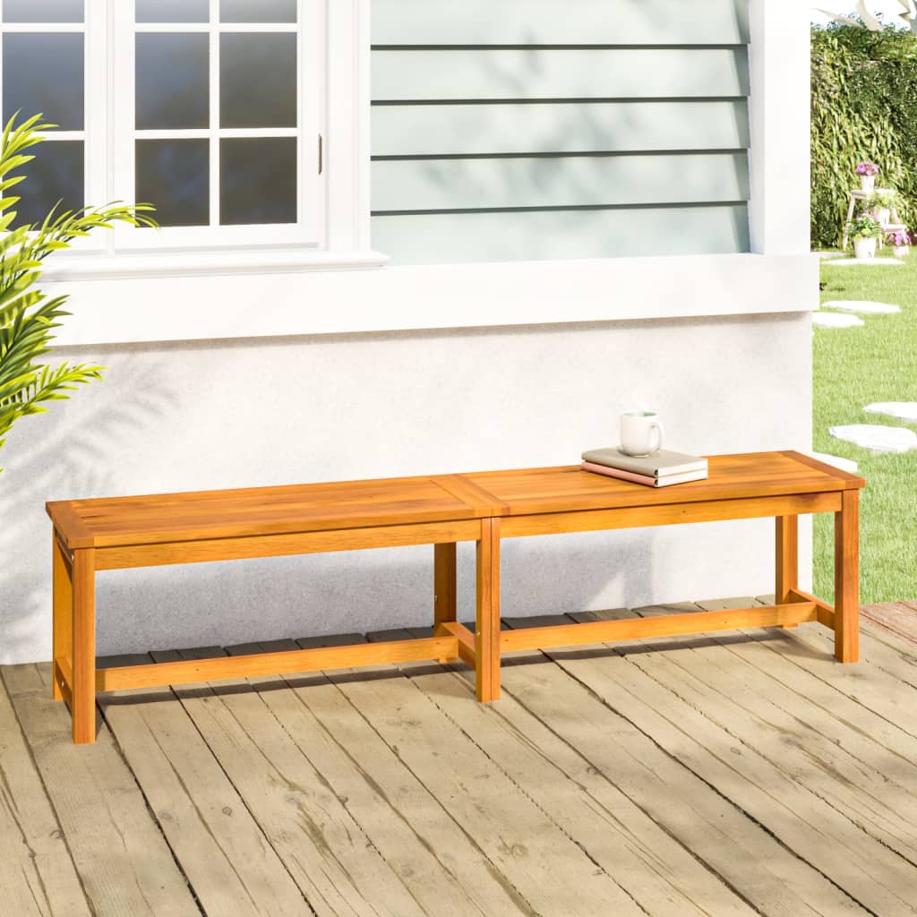 foto del prodotto panca da giardino 180x35x45 cm in legno massello di acaciacod mxl 103559