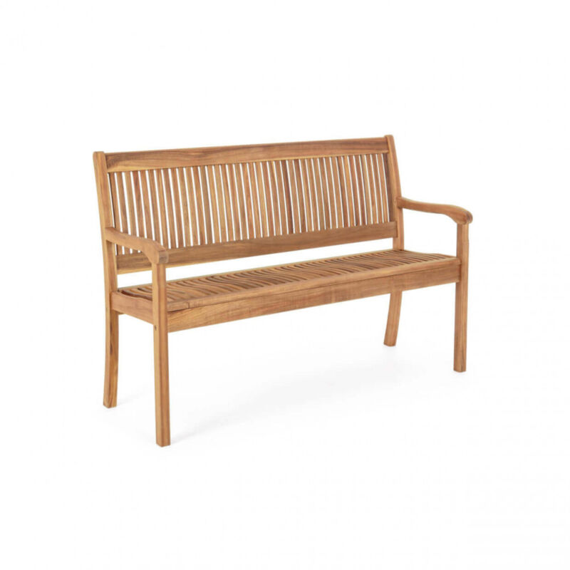 foto del prodotto panca da giardino 3 posti in legno,acacia cm 158x88x62 mark colore marrone