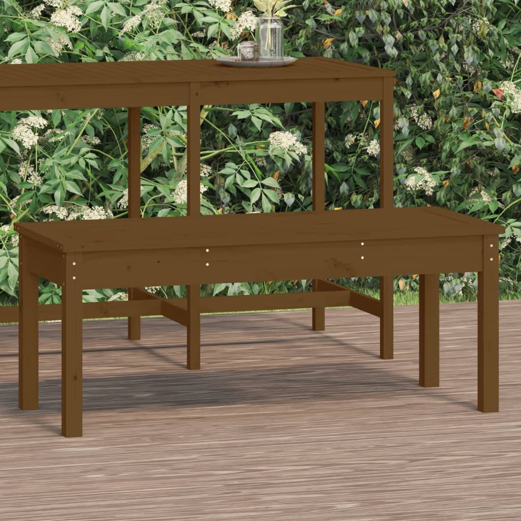 foto del prodotto panca da giardino ambra 109x44x45 cm legno massello di pino