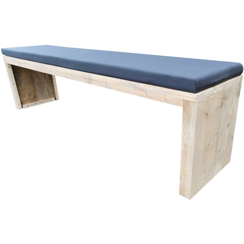 foto del prodotto panca da giardino amsterdam per ponteggi in legno 150lx38px49h cm incl cuscino wood4you